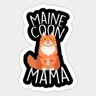 Maine Coon Cat Mama Sticker